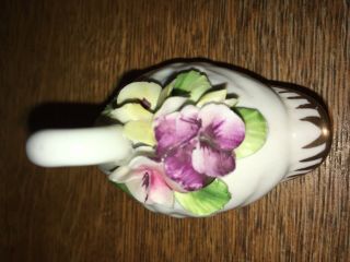 Vintage Royal Adderley Bone China Floral Swan 3 
