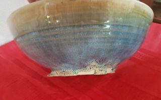 Vintage Studio Pottery Ceramic Bowl Signed 5