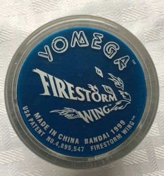 Yomaga Butterfly Yo - Yo Vintage Firestorm Wing Blue And Clear No String