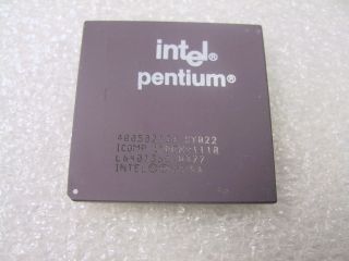 Intel Pentium 133mhz Vintage Cpu Socket 5 & 7 A80502 133 Sy022