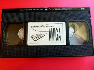 Vintage Commodore Amiga " Getting Started " Tape Vhs
