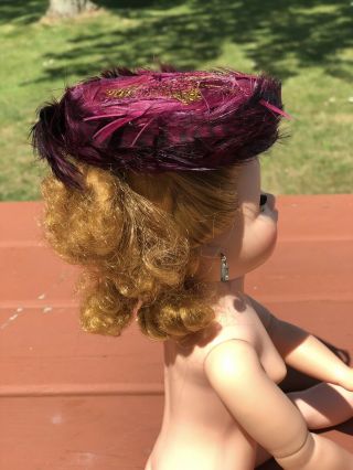 Lovely Feather Hat for Madame Alexander Cissy,  Revlon or Other 20” Doll 4