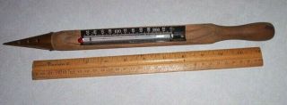 Vintage Large Copper Ended Taylor Probe Thermometer,  Rochester,  Ny