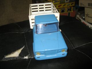 Vintage Tonka Blue and White Ranch Dump Truck 60 ' s 70 ' s Pressed Steel Metal Toy 3