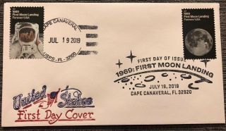 Moon Landing 50th Anniv Fdc - Artopages G/p Vintage With Cape Canaveral Uo