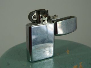 Vintage 1973 Chessie The Railroad Kitten Mascot Zippo Slim Silver Lighter Pa USA 8