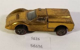 Thriftchi Vintage Diecast Car - Hot Wheels Ford J - Car In Gold