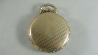 Vintage ELGIN 10kt RGP Pocket Watch 17j 43060253 DOES NOT RUN 3