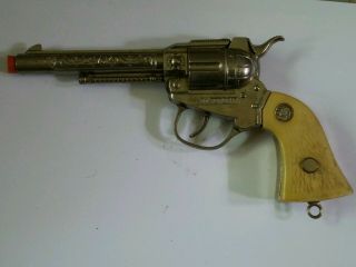 Vintage Actoy Toy Cap Gun Pistol.  Wyatt Earp 1950’s