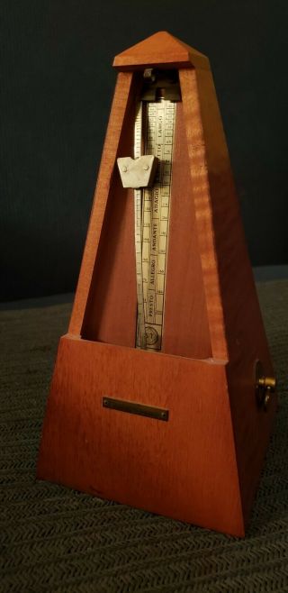 Vintage Seth Thomas Wood Metronome De Maelzel E899 - 75 Iss - 3