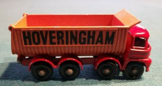 Vintage 1963 Matchbox Lesney 8 - Wheel Tipper No.  17 Hoveringham Decal Die Cast Toy 3