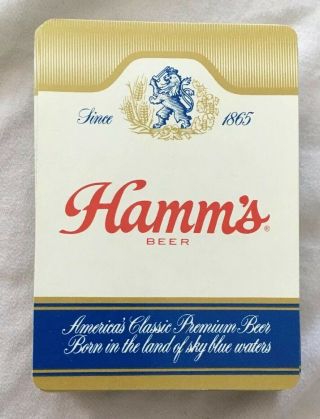 Hamm ' s Beer Bear Vintage Deck Of Playing Cards St.  Paul Minnesota Brewery USA 2