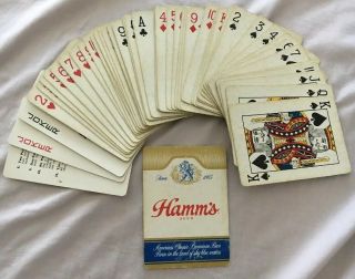 Hamm ' s Beer Bear Vintage Deck Of Playing Cards St.  Paul Minnesota Brewery USA 4