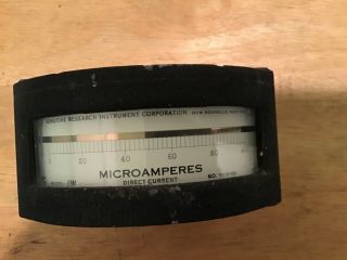 Vintage Sensitive Research Instrument Corp Microamperes Direct Current 703491