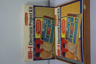 Rare Vintage Science Fair 100 In 1 Electronic Project Kit From Tandy 1972 3