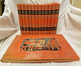 Vintage Childcraft W.  F.  Quarrie 1942 Education Stories Set Volumes 1 - 12 And 13