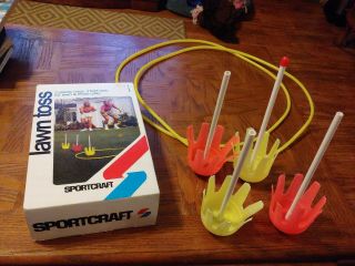 Vintage Sportcraft Outdoor Lawn Toss Backyard Game Dorm Room Tailgating Game