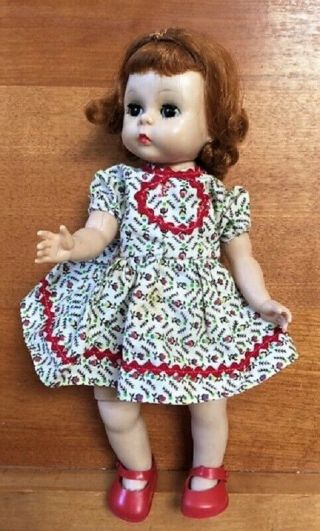 Vintage 1960s Alexander - Kins Wendy Blw Redhead Doll W/dress & Shoes,  Lovely