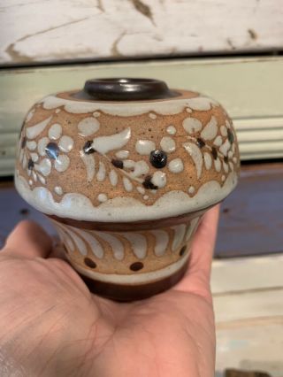 Wonderful Vintage Jorge Wilmot Artist Stoneware Pottery Jar Vase Signed