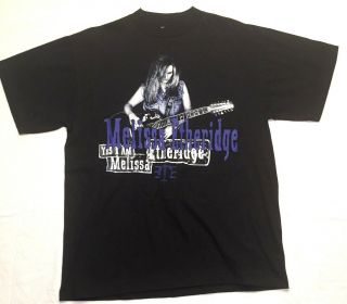 Vintage 1995 Concert Tour Melissa Etheridge Sz Large Black Short Sleeve T Shirt