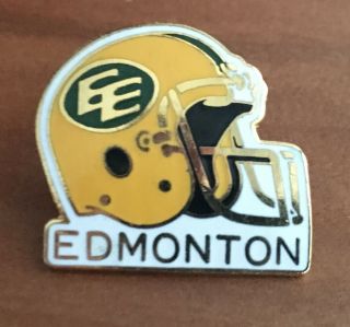 Vintage Cfl Football Edmonton Eskimos Ee Lapel Pin Helmet Logo