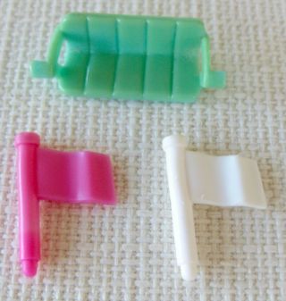 1994 Vintage Polly Pocket Magical Mansion Flags Glider Replacement Bluebird Toys
