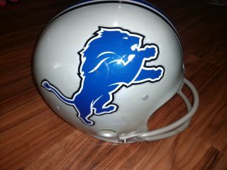 Vintage Custom 2003 - 2016 Detroit Lions Football Helmet Rawlings Hnfl - N Large