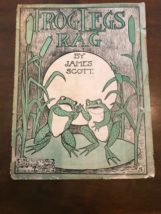 Frog Legs Rag by James Scott Vintage Sheet Music 2