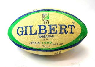 Vintage Citizen Watch Display Mini Gilbert Rugby Ball World Cup 1999.  6.  75 ".  Rare