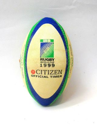 Vintage Citizen Watch Display Mini Gilbert Rugby Ball World Cup 1999.  6.  75 