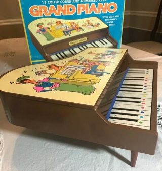 Vintage 1988 Toys " R " Us Geoffrey Family Band Toy Grand Piano Great 626
