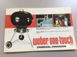 Vintage 1982 Weber Charcoal Grill Cookbook