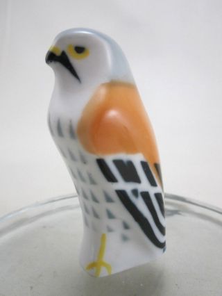 Vintage Sargadelos Spain Spanish Porcelain Pottery Bird Figurine Falcon 3.  25 "