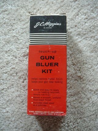 J.  C.  Higgins Vintage Touch - Up Gun Bluer Kit - Sears Roebuck - Iob - Good