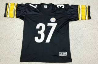 Vtg Carnell Lake 37 Pittsburgh Steelers Nfl Starter Football Jersey Adult 48 L