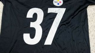 Vtg Carnell Lake 37 Pittsburgh Steelers NFL Starter Football Jersey Adult 48 L 4