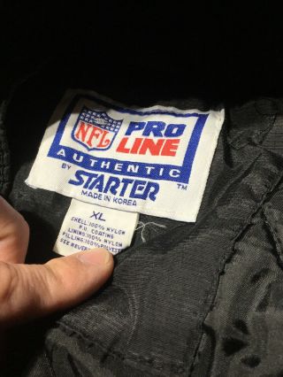 Vintage 90’s Pittsburgh Steelers Pro Line Starter Pullover Jacket Coat SZ Xl 4