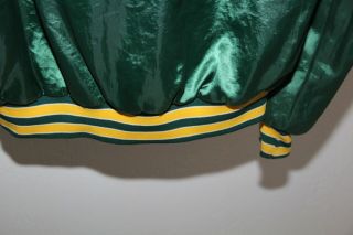 JOHN DEERE Vintage Swingster Satin Jacket Button Men Size XL Green EUC 7