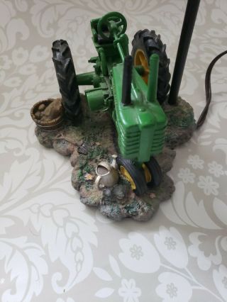 John Deere 1999 Tractor Table Lamp Light with Shade - 15 Inches Vintage 2