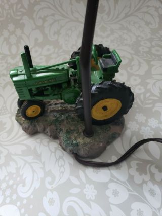 John Deere 1999 Tractor Table Lamp Light with Shade - 15 Inches Vintage 4