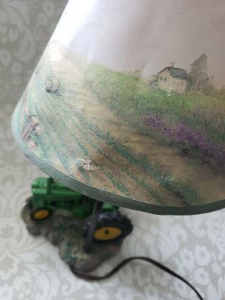 John Deere 1999 Tractor Table Lamp Light with Shade - 15 Inches Vintage 6