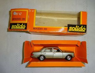 Vintage Solido 1:43 Scale Diecast Mercedes 280 No 67 Exc/nm W/ Box