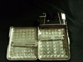 Vintage Marathon Art Deco Enamel Compact Cigarette Case and Lighter Combo USA 3
