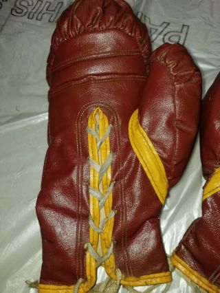 Vintage leather Classic everlast 7 oz gloves 6