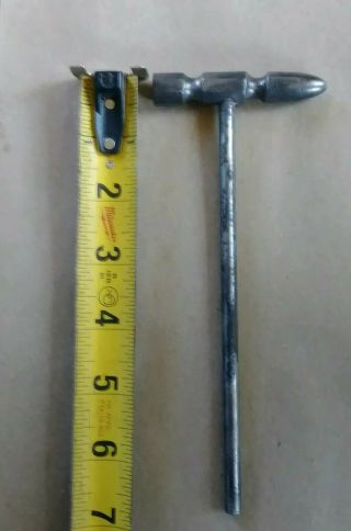 Vintage unusual Ball Peen Hammer small Jeweler Gunsmith Machinist all metal 2