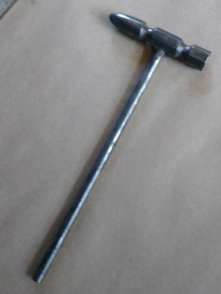 Vintage unusual Ball Peen Hammer small Jeweler Gunsmith Machinist all metal 5