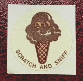 Vintage Matte Ctp 1977 77 Scratch And Sniff Sticker.  Strong Scent