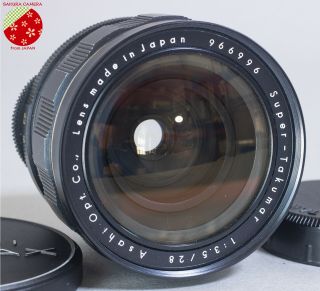 Exc3,  Vintage Asahi Pentax M42 Screw Mount Lens - Takumar 28mm F3.  5 From Jp