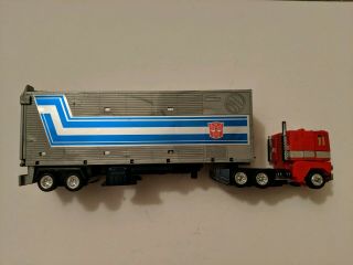 Vintage G1 Transformers Optimus Prime 1984 Action Figure And Trailer