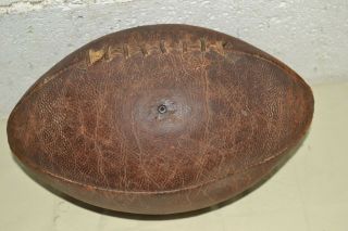 VERY WORN ANTIQUE/ VINTAGE RAWLINGS NFL OFFICIAL LEATHER FOOTBALL FULL SIZE 2